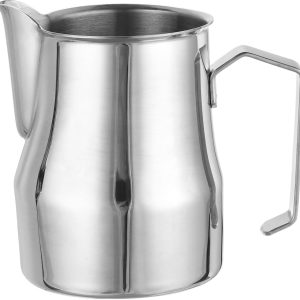 Melkopschuimpot - 304 roestvrijstalen pot Stoompot - Lattepot met puntige tuit - Melkstoompot - Melkbeker - Geschikt voor melkschuim, lattekop, koffiebar, cappuccino, espressomachine Accessoires - Barista-gereedschap - Zilver - 9 ounce