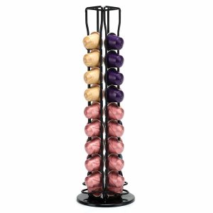 My Green Deal - RVS Capsulehouder Zwart - Koffiecups Houder - Cuphouder - Koffiecapsule Standaard - Premium 304 RVS - 40 cm