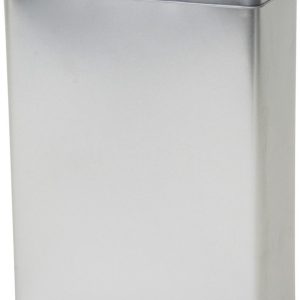 Opbergblik - zilver - 19x9x25 cm - voorraadblikken - voorraadbussen - - 3.8 liter - bewaarblik