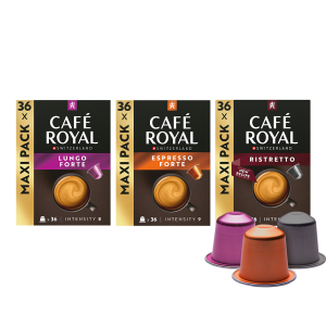 Proefpakket Café Royal koffies - 108 koffiecups