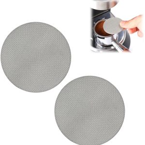 RVS Koffiefilter - Herbruikbaar - Pour Over Koffie - Koffiefilterzeef - filterelement - voor espressomachines - 53*1,7 mm - zilver