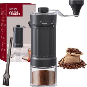 Ynkkvre - Handmatige Koffiemolen - 30g Capaciteit - 40 Instelbare Maalstanden - Voor French Press Espresso en Moka
