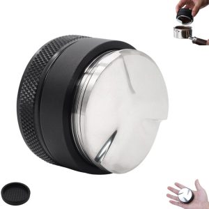 1 stuk - Koffieverdeler - 53mm - Koffie Distributeur - Zwart - In Hoogte Verstelbare Coffee Distributor voor Consistente Extractie - Accessoires voor het bedienen van je espressomachine thuis