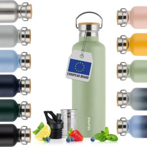 Blumtal Thermosfles 500 ml - Dubbelwandige Thermosfles - Drinkfles - BPA Vrij - Theefles - Thermos - Mintgroen