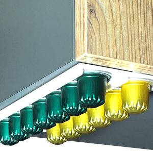 Capsulehouder Zelfklevend - Wit - 2 Stuks - Koffiecups Houder