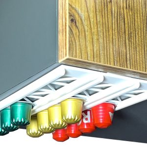 Capsulehouder Zelfklevend - Wit - 3 Stuks - Koffiecups Houder