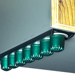 Capsulehouder Zelfklevend - Zwart - 1 Stuk - Koffiecups Houder