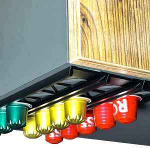 Capsulehouder Zelfklevend - Zwart - 3 Stuks - Koffiecups Houder