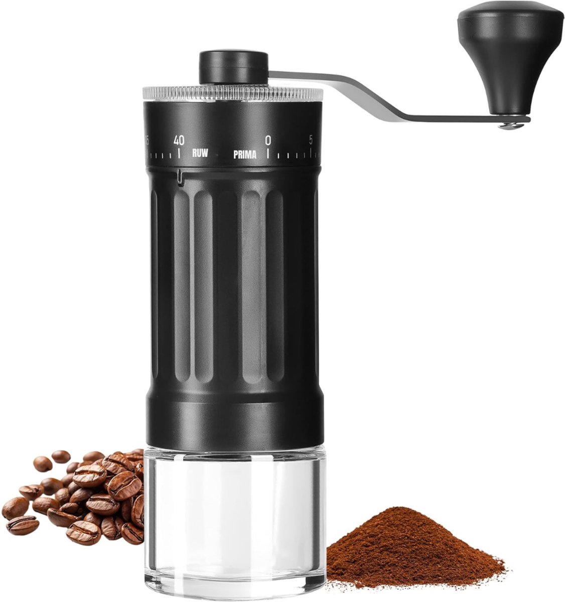 DYNA® Coffee Grinder - Coffee Molen - Koffie Grinder - Zwart - 6cm x 6cm x 17cm