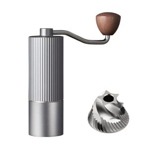 Draagbare roestvrijstalen koffiemolen, handmatige koffiemaker, handmolen, zessterren handaangedreven koffiemolen
