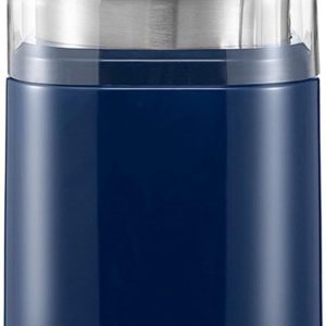 Elektrische tabletsnijder en -molen met roestvrijstalen messen, geschikt voor het malen van poeders, specerijen, granen, kleine tabletten, vitaminetabletten en koffie (blauw).