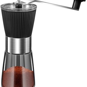 Handmatige koffiemolen - Bonenmaler - Koffiemolen - Poedermolen - Roestvrij staal - Zwart