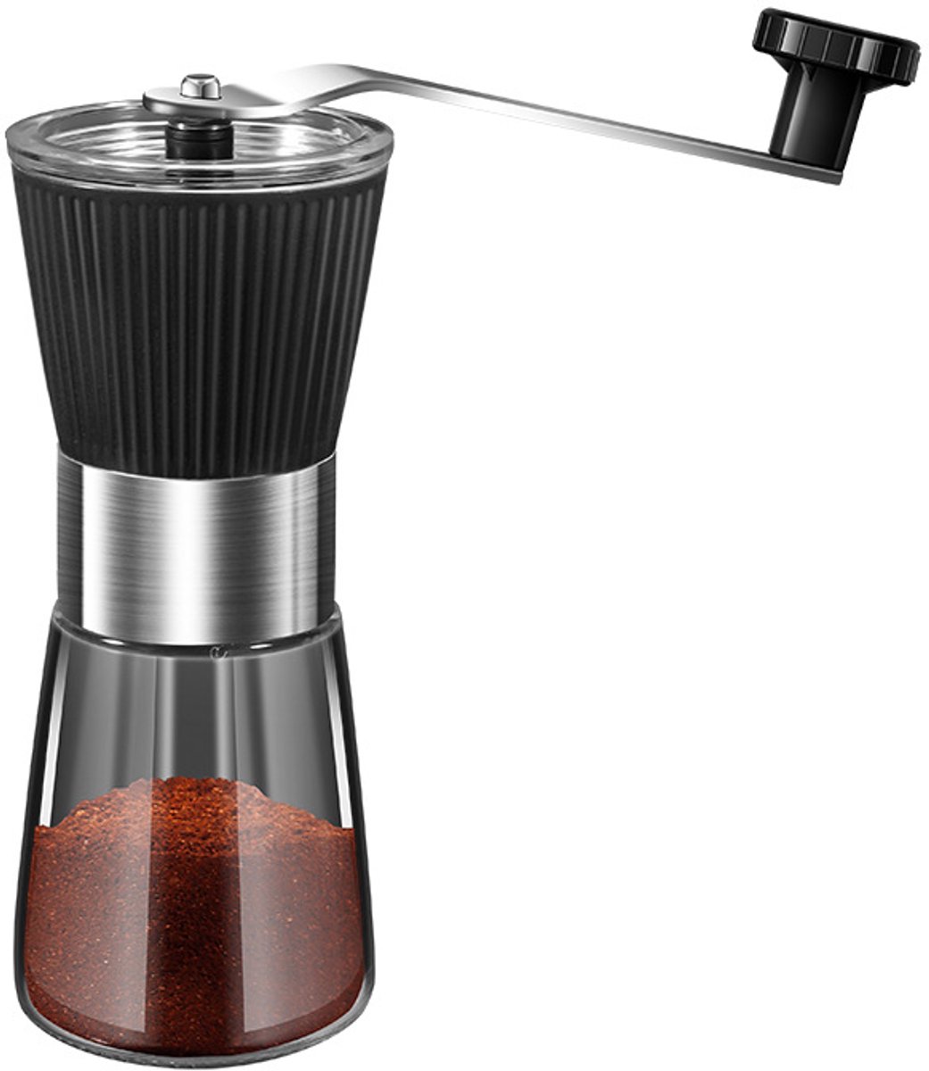 Handmatige koffiemolen - Bonenmaler - Koffiemolen - Poedermolen - Roestvrij staal - Zwart