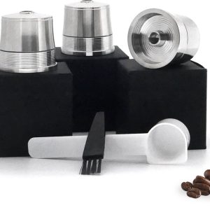 Hervulbare koffiecup voor Illy compatibele machines - Capsule - RVS - 3 cups - hervulbare koffie capsule voor Illy