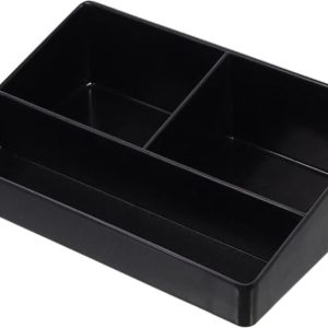 Keukenorganizer - Koffie en Thee Organizer - Koffiecups Houder - 2D x 15,5B x 2H cm - 3 Vakken - Zwart