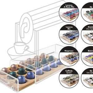 Mini Space Coffee Capsule Holder voor 18 Capsules