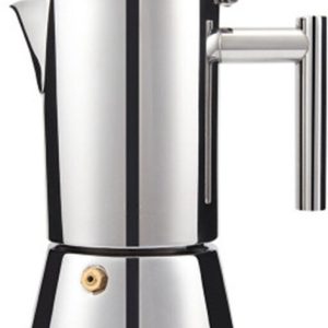 Moka Pot 500 ml - RVS Espressopot voor Fornuis - Geschikt voor Inductie, Gas en Keramisch - Geyser Koffiezetter