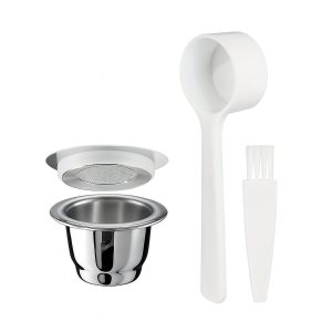 My Green Deal - RVS Herbruikbare Koffiecup - Hervulbare Espresso Capsule (Ø 3,7 × 2,4 cm) - Duurzaam & Plasticvrij