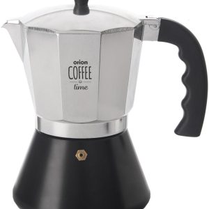 Orion - Aluminium Kawiarka - 450 ml - Inductie Geschikt - Zwart Handvat
