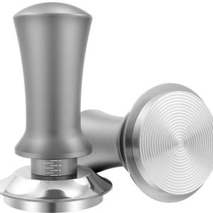 Roestvrijstalen basis Geschikt voor gegroefde textuur, geschikt voor espressomachines (51 mm, zilver)