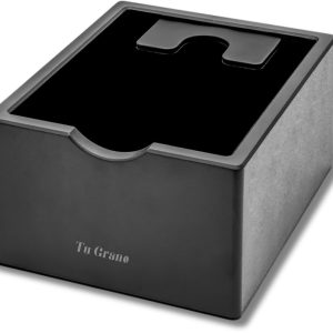 Tu Grano Uitklopbak Koffie - Zwart - RVS - Uitklopbak Vierkant - Knockbox - Espressomachine - Barista