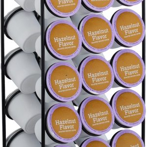 capsulehouder draaibaar - geschikt voor Keurig K-cups - voor 30 cups - zwart