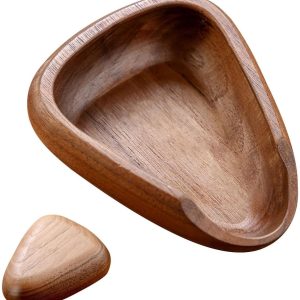 koffielepels - schaal - theelepels - gebaksvorkjes - Koffiebonenmaatbeker - theelepel - hout - bruin - 9,8 x 8 x 3 cm