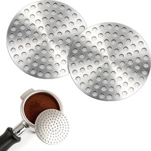 2 stuks Koffiefilter - 53 mm - vervangende filterzeefjes - Koffiefilterhouder - Herbruikbaar - RVS Gaas - Duurzaam - Koffie Dripper - Accessoires voor koffiemachines - Voor filterhouder