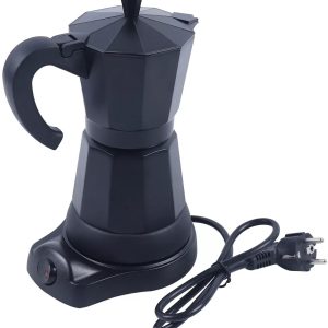 Allero Percolator - Percolator Elektrisch - Elektrische Koffiemachine - Zwart - 300 ML - 220-240V - Espressomachine - 6 Kopjes
