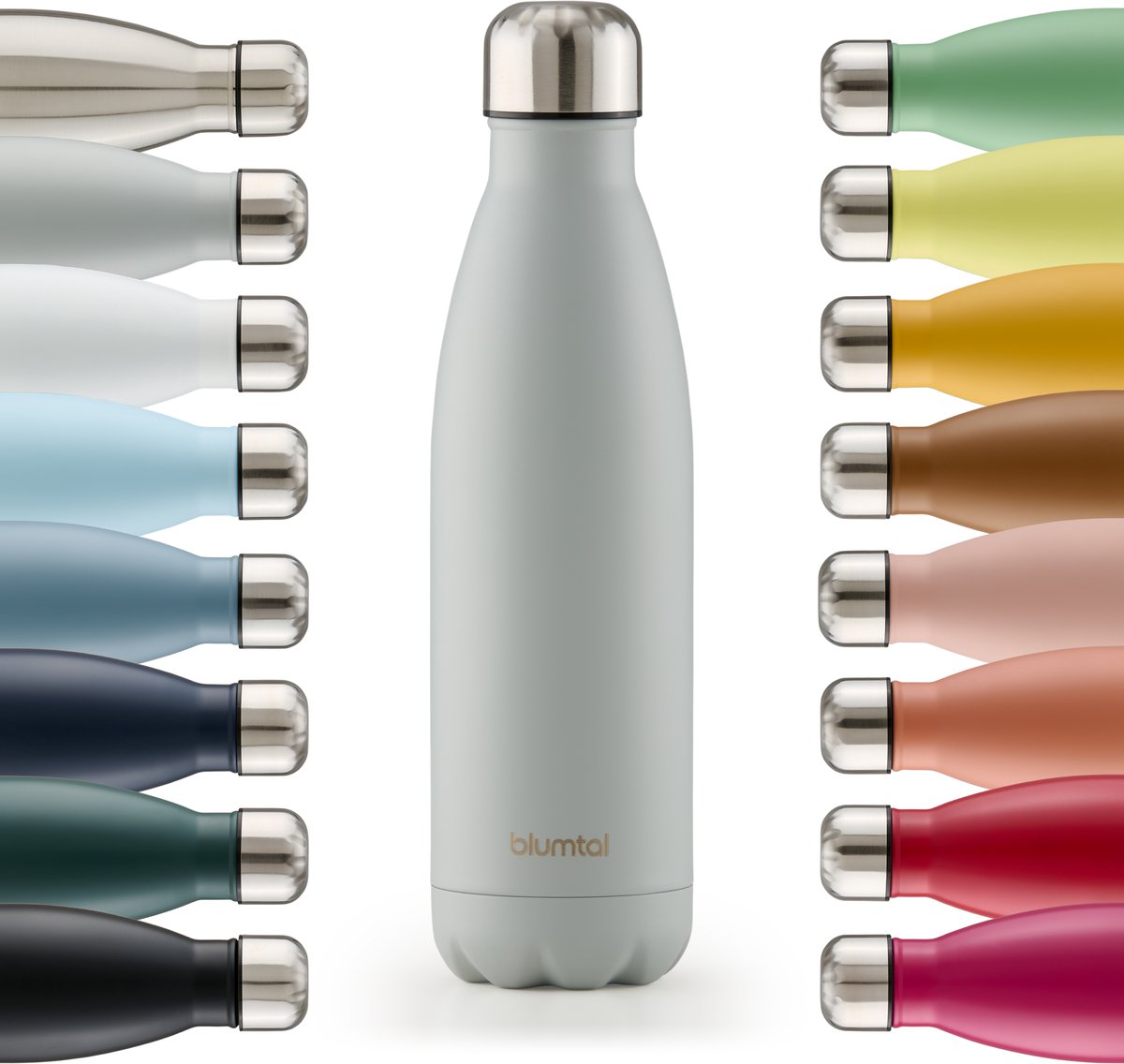 Blumtal Thermosfles - Met dubbele wand - Thermosbeker Koffie, Thee en Koele dranken - Travel Mug - 350ml - Ultimate Grey - Grijs