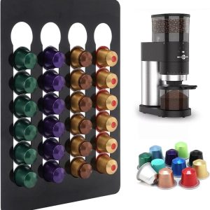 Capsulehouder voor Nespresso capsules - 20 stuks, opbergoplossing voor koffiecapsules, ideaal voor keukenwanden en kasten