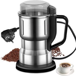Elektrische koffiemolen, 200 W, koffiemolen, 500 ml koffiemolen van roestvrij staal, voor het malen van koffie, specerijen, noten, peper en suiker