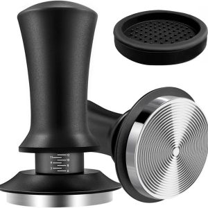 Espresso Tamper Set met Veermechanisme en Mat - RVS Koffie Tamper 53mm 54mm - Espressomachine - Barista Koffie Stamper Accessoires