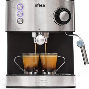 Espressomachine 850 W met 20 bar druk en afneembare watercontainer - Koffiepad en gemalen koffie optie