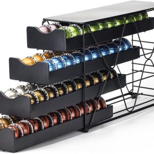 Famanu - Koffiepads houder voor Vertuoline Lade Multi Tier voor Capsules Opslag (4 Tier)
