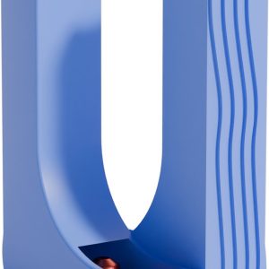 Fiastra Curva capsulehouder geschikt voor Nespresso capsules - capsule dispenser - koffiecup houder - blauw - 11 x 10 x 16 cm