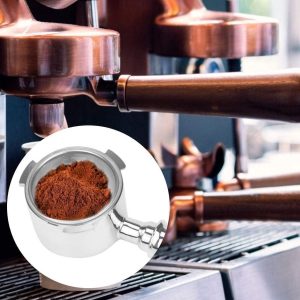 Filtermand 51mm voor 2 kopjes koffie - RVS espressomachine accessoire met enkelwandige constructie - Niet-onder druk staande filter met poreuze structuur.