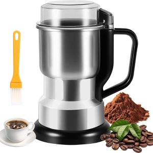 Graanmolen, multifunctioneel, 500 ml, 300 W, roestvrij staal, kruidenmolen, ultrafijne koffiemolen, elektrische kruidenmolen voor droogstoffen, granen, specerijen, kruiden en koffie
