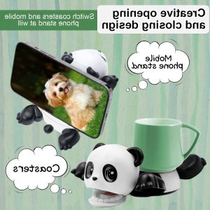 Grappige Panda Onderzetters voor Mokken en Glazen, Multifunctionele Houders en Bureauaccessoires