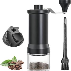Handmatige Koffiemolen - Voordelige Roestvrij Stalen Kegel Molen voor Thuis en Onderweg