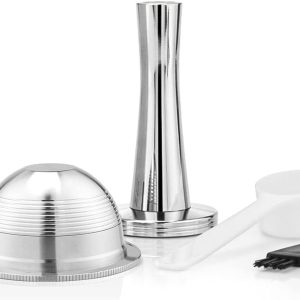 Herbruikbare koffiecapsules, navulbare koffiepads voor het zetten van espresso, 70 ml/2,4 oz (klein), geschikt voor Nespresso Vertuo Plus herbruikbare koffiecapsules.