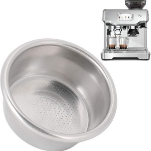 Herbruikbare koffiefiltermand van roestvrij staal, 53 mm filter voor espressomachines en koffiezetapparaten, duurzaam en gemakkelijk schoon te maken