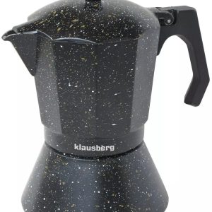 Klausberg Serie - Espresso Koffiemaker - 9 Kopjes - Aluminium - Voor Alle Kookplaten