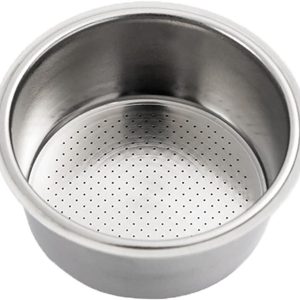 Koffie Portafilter Mand voor 2 Kopjes, Roestvrij Staal Onder Druk Filter Mand - Barista Accessoires - Geschikt voor Verschillende Espressomachines - Duurzaam en Handig in Gebruik