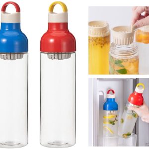 Koffie- & Theebrouwer - 800ml - Met Afneembare Filter - Lekvrij - Voor Koude Brew/IJskoffie/Fruitthee - Dubbel Uitloopontwerp - Voor Thuis/Kantoor/Camping - Blauw - 800ml - 1 Stuk