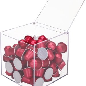Koffiecapsule Organiser Cube 15cm - Transparante Houders voor Koffiepods - Multifunctionele Opbergoplossing