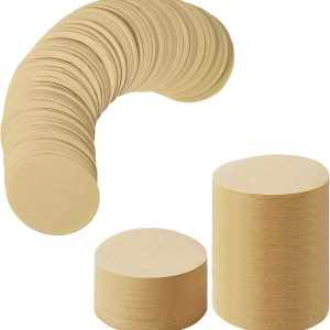 Koffiefilters - 400 stuks natuurlijk papier - Geschikt voor koffiemachines Vervangende koffiefilters van 51 mm - Geschikt voor koffie- en espressomachines