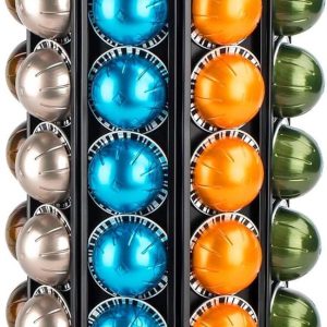 Koffiepad carrouselhouder voor Nespresso Vertuoline - 360 graden rotatie - opslag Vertuo Capsules - 56+