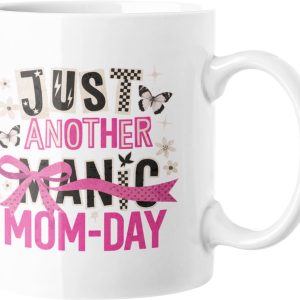 Manic Mom Day Koffiemok - Grappige Grunge Mama Cadeau Kop - Retro Vlinder Bloemen Ontwerp - Moederdag IJskoffie Thee Liefhebber