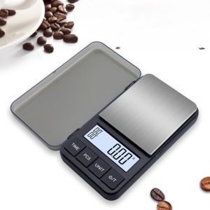 Precisie Weegschaal - 0,1 gram tot 1000 gram - Koffie Weegschaal Met Timer - Keukenweegschaal - Inclusief batterij - Barista Weegschaal - Espressomachine - Barista Essentials